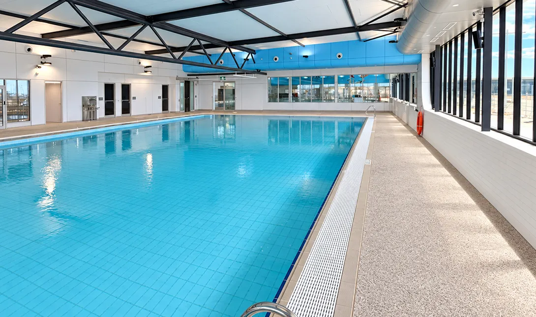 Artist’s impression of the warm water program pool