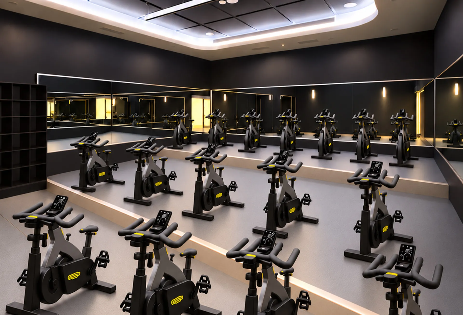 Dedicated indoor cycling studio