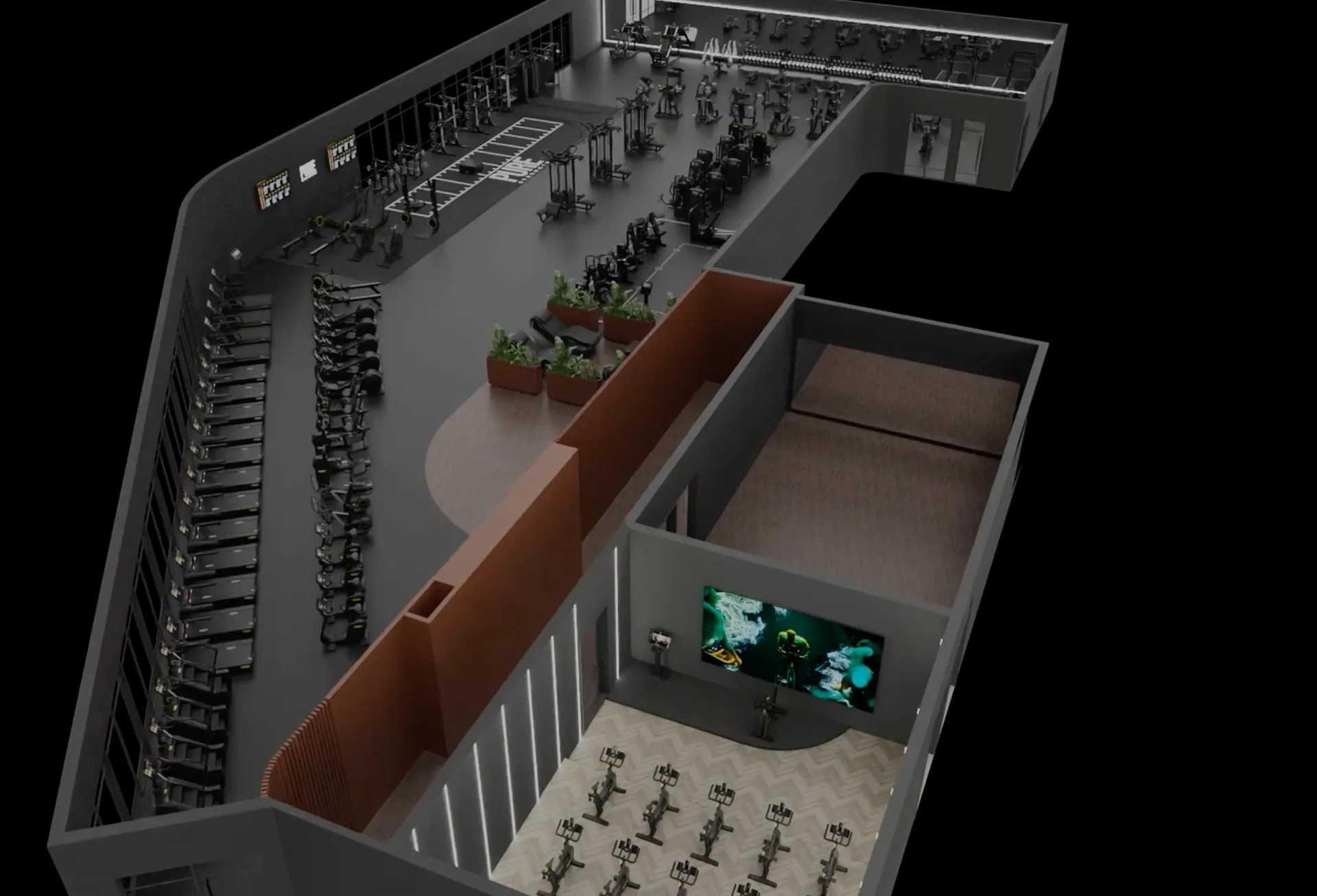 Technogym equipment at the AARC Health Club