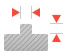 an icon depicting guidelines for embossed details