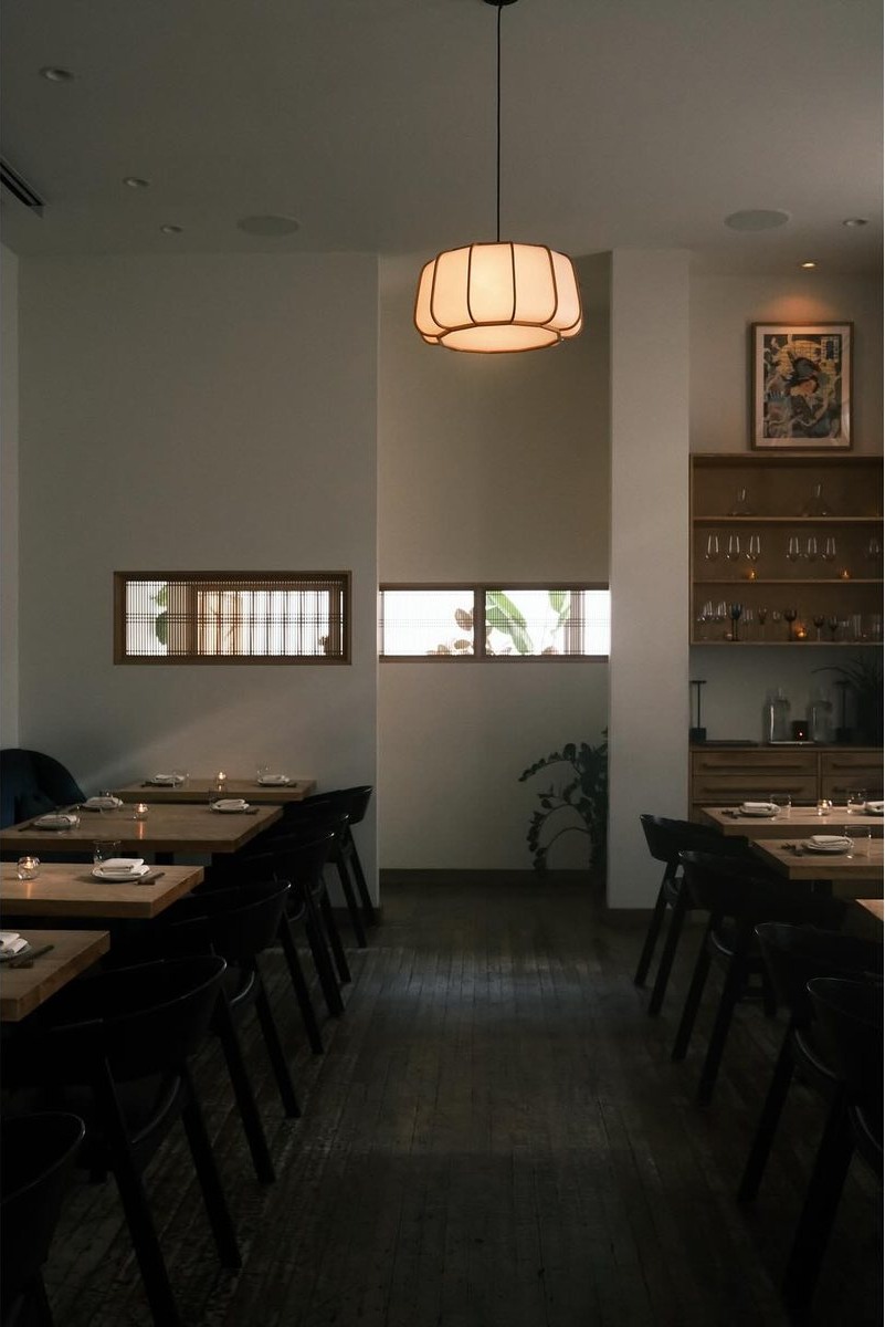 Guests seated at the bar on Kumiko's opening night, December 2018