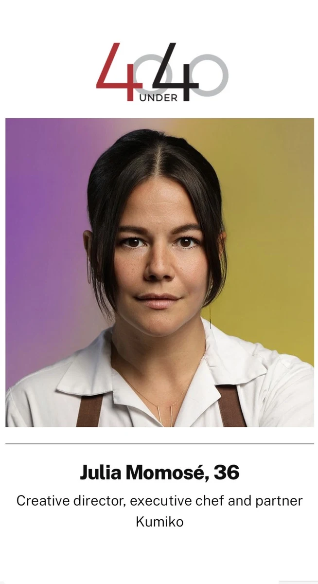 Crain's Chicago Business 40 Under 40 feature on Julia Momosé