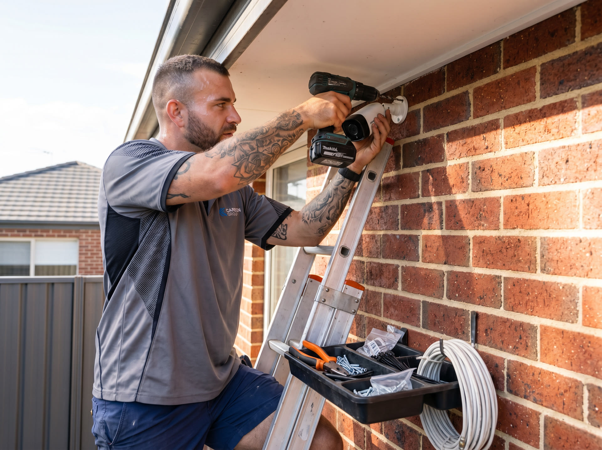 CCTV camera installation for a Melbourne property