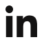 LinkedIn social media icon in black.