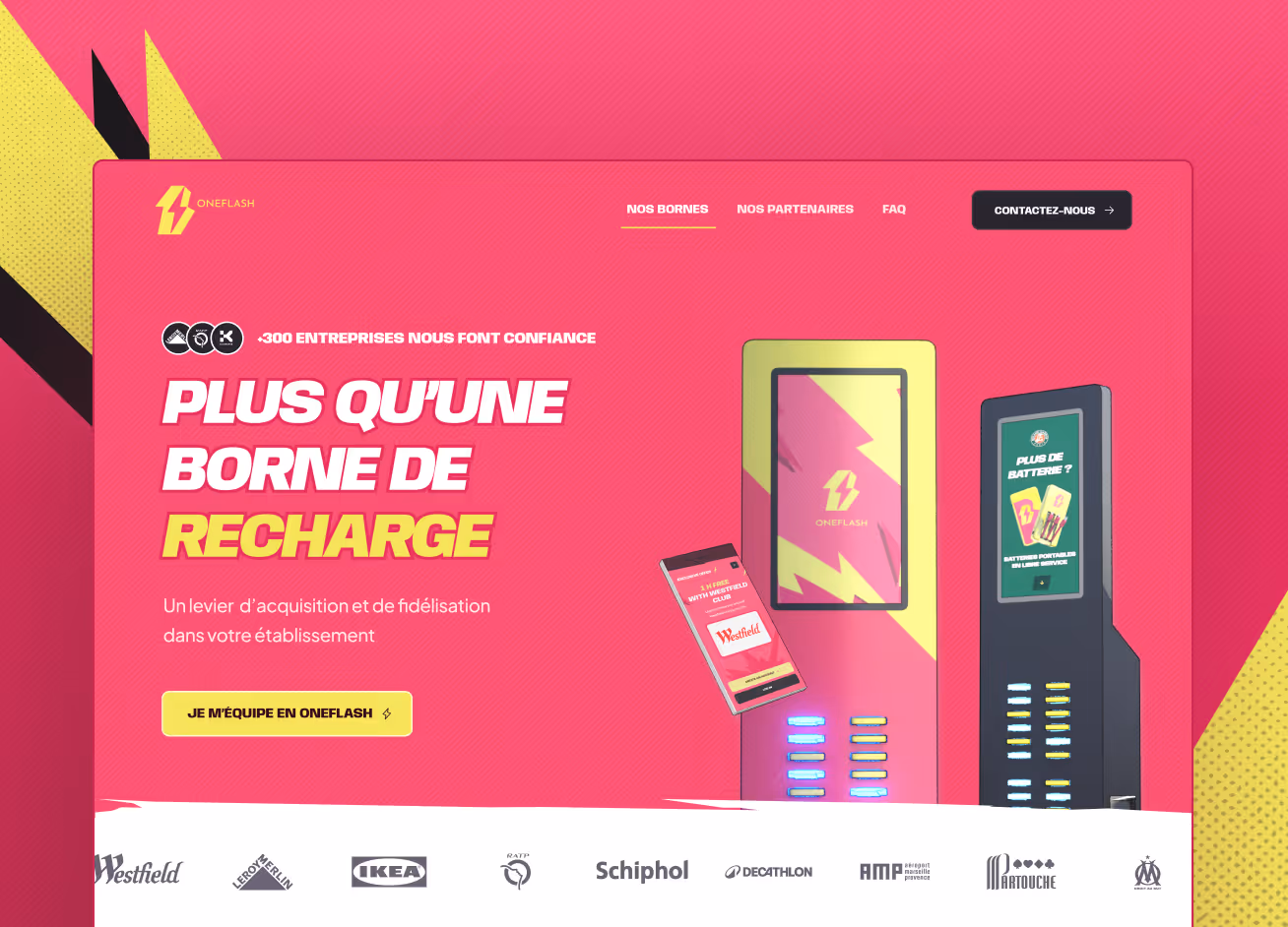 Éléments graphiques réalisés pour OneFlash