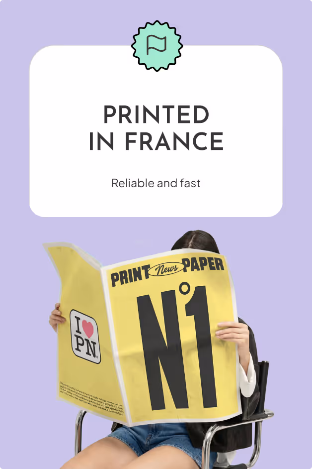 Exemple d'application de la charte graphique sur un élément Paypernews