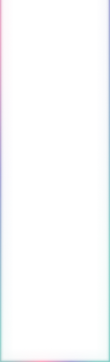 Vertical rectangular frame with a colorful glow border transitioning between red, purple, blue, and green hues.