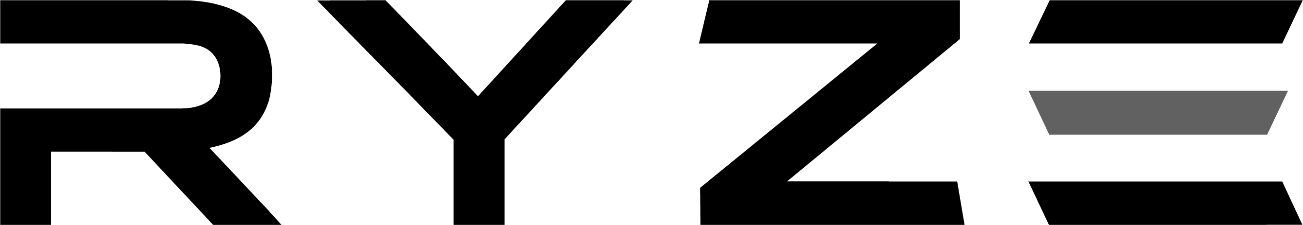 Ryze brand logo with stylized black letters and a red accent on the letter E.
