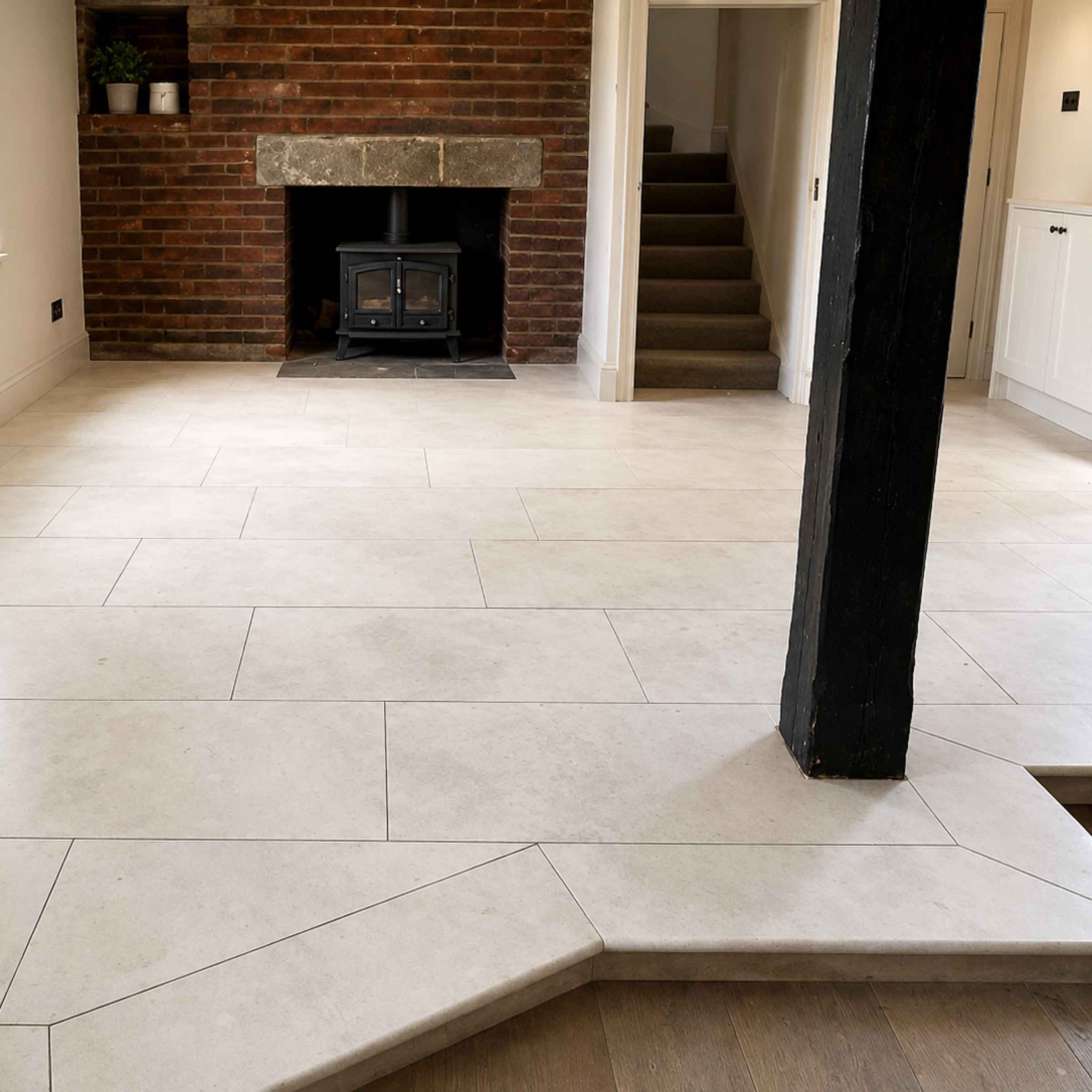 Handcrafted natural stone flooring designed and installed by Coulon Stone