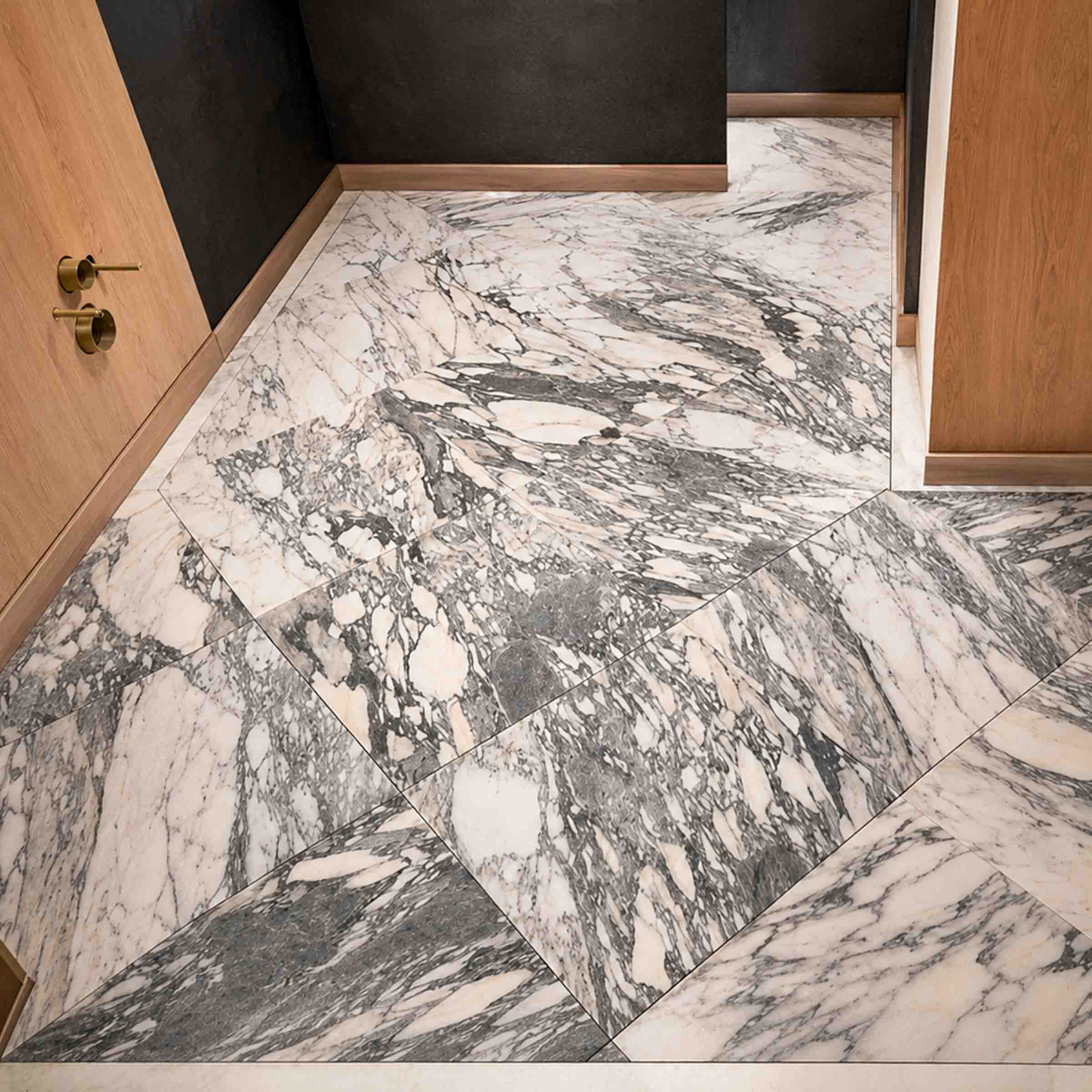 Handcrafted natural stone flooring designed and installed by Coulon Stone