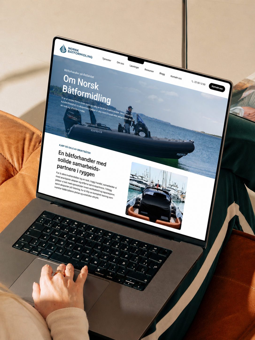 Tydelig og selgende tekst på nettside som gjør det enklere å velge riktig leverandør