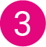 White number 3 inside a solid magenta circle.