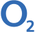 O2 logo consisting of a blue letter O followed by a smaller blue number 2.