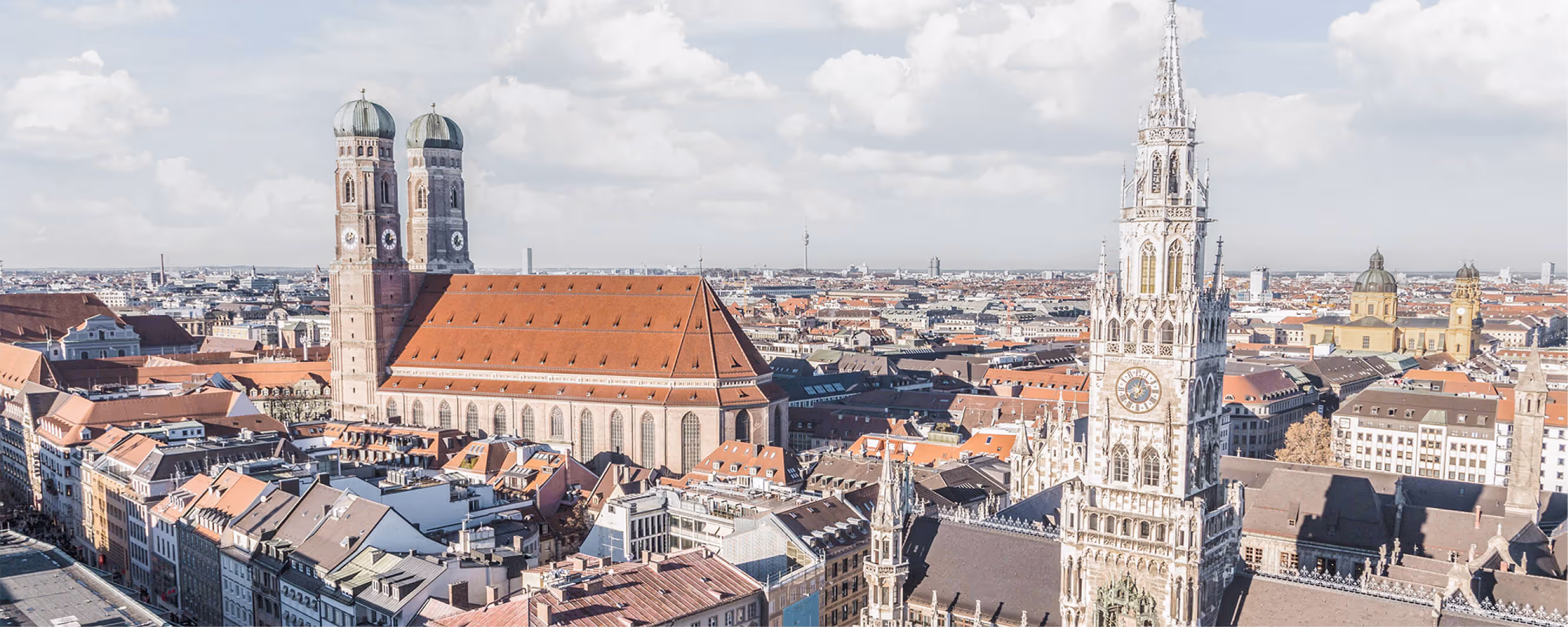 Stadtpanorama von München für DGNB Beratung, Audit und nachhaltiges Bauen