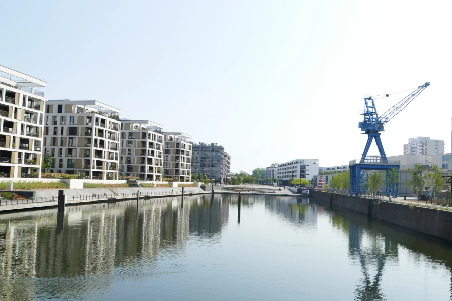 Hafenbecken in Offenbach am Main