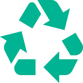 Recycling-Dreieck als Symbol für die Rohstoff-Rettung