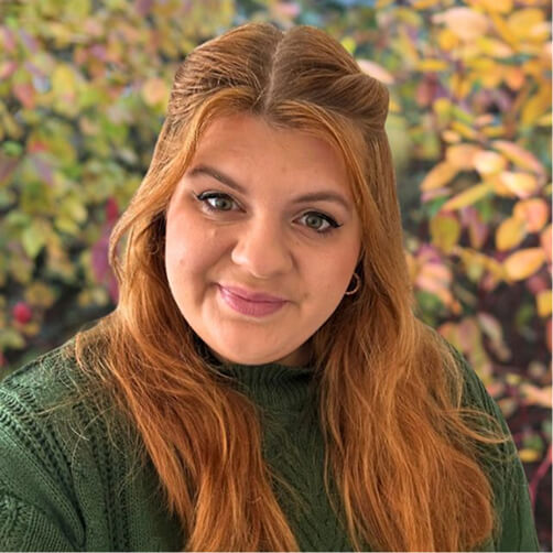 Magdalena Kizior-Chlench, Lehrerin an der Elisabeth-Lüders-Schule, bei der Projektvorstellung