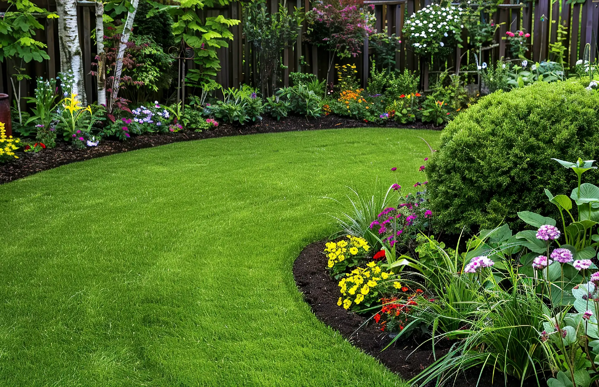 Freshly mowed grass