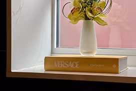 Vase in window