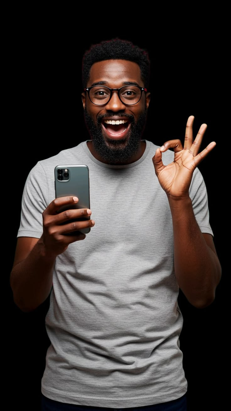 Homme souriant heureux de souscrire à l'offre hybride de MC Key Property