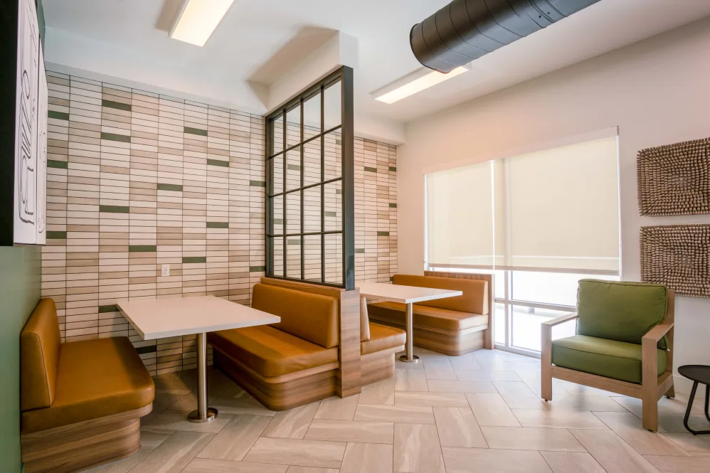 Leasing office lobby