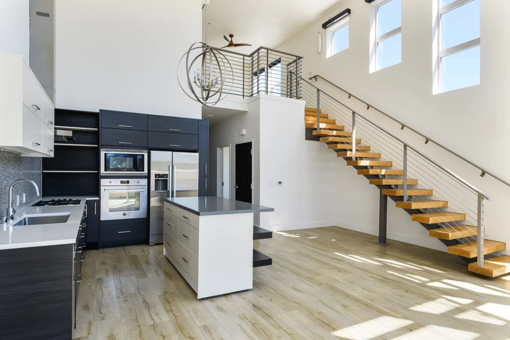 Loft Kitchen and living room
