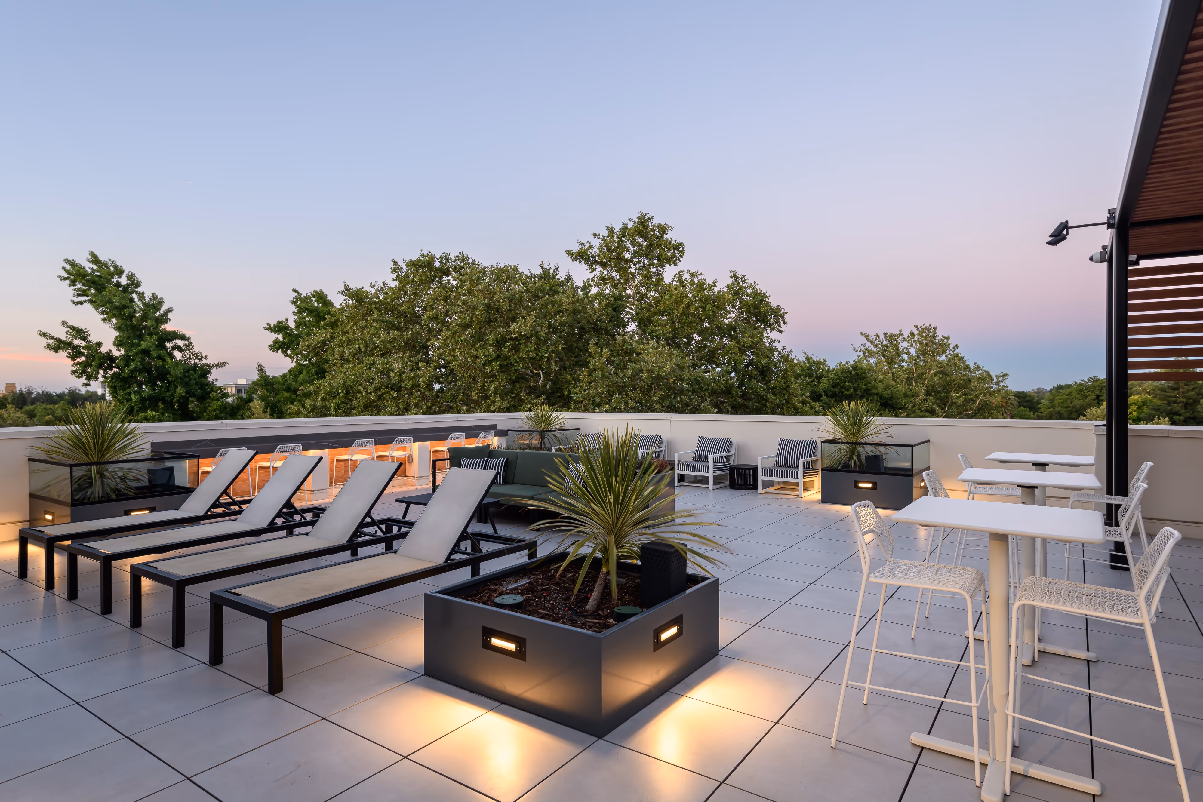 Rooftop patio