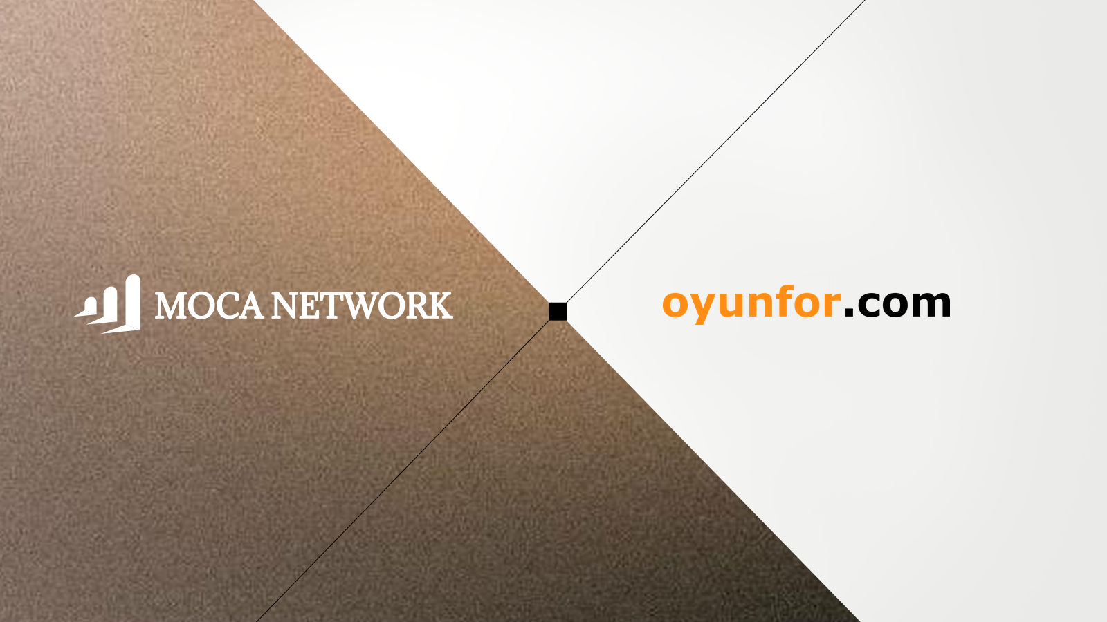 Moca Network and Oyunfor logo lockup for the AIR Kit integration bringing digital identity to Turkish gamers