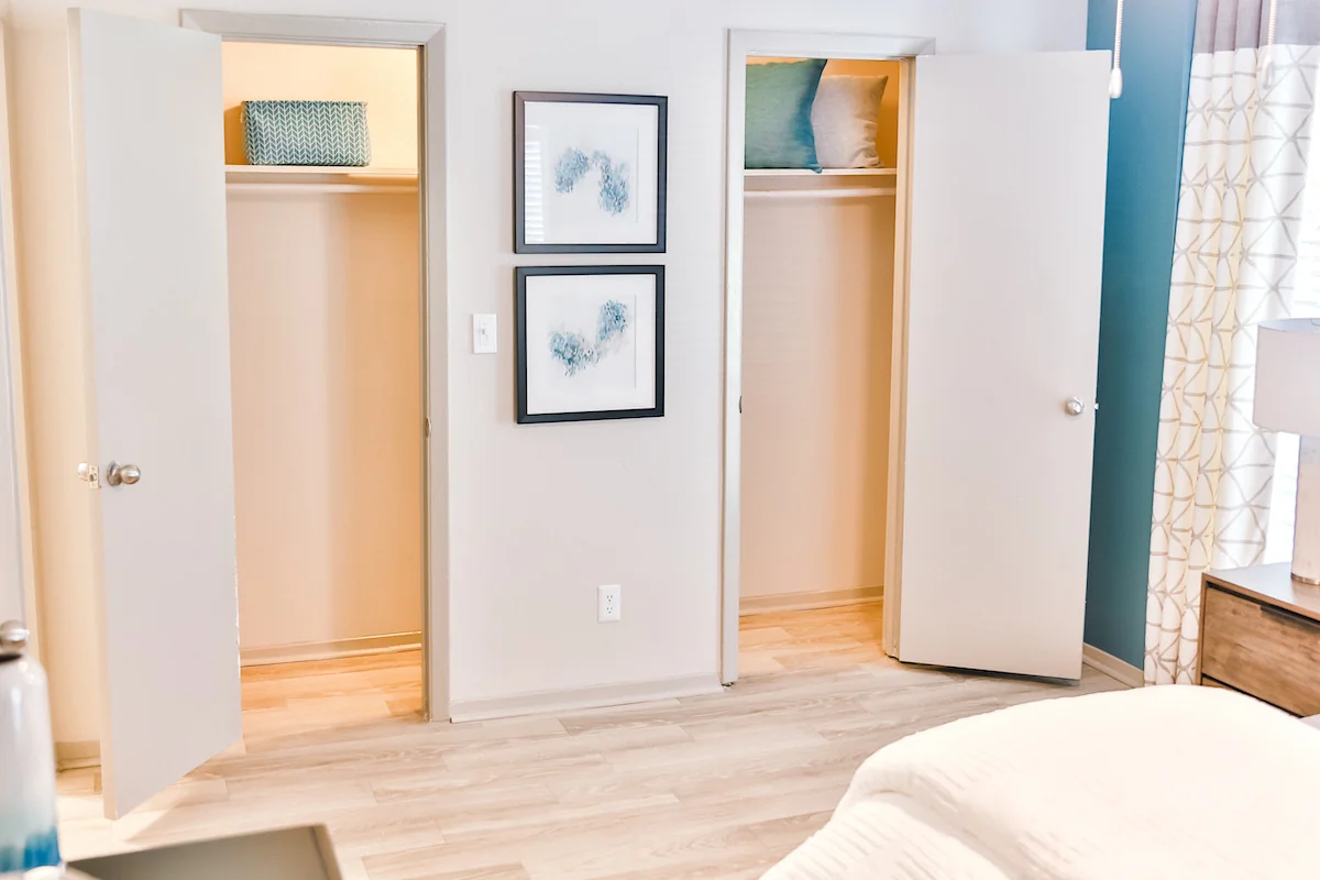 Berry Falls master bedroom with dual closets