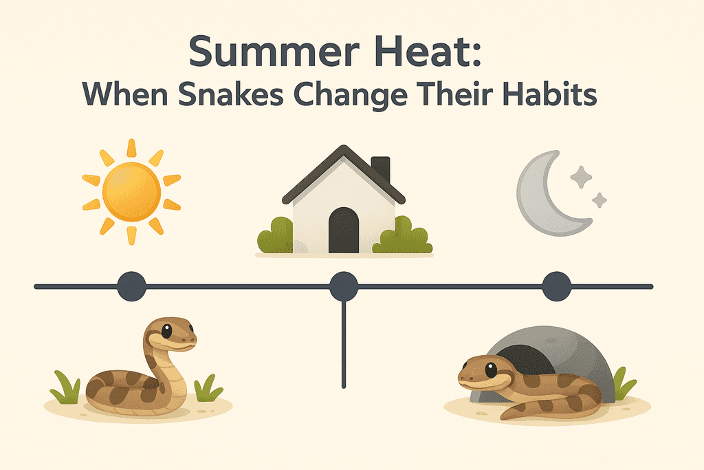Summer Heat: When Snakes Change Their Habits