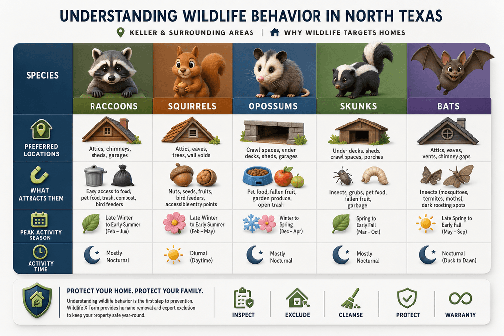 Understanding Wildlife Behavior in North Texas
