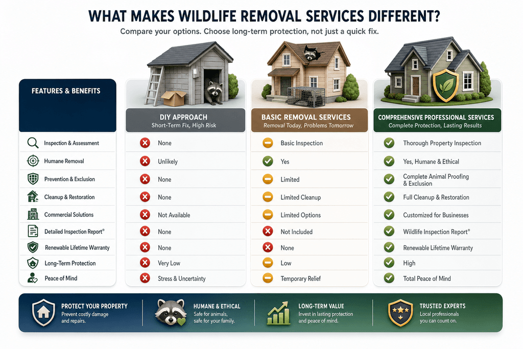 What Makes Wildlife Removal Services Different