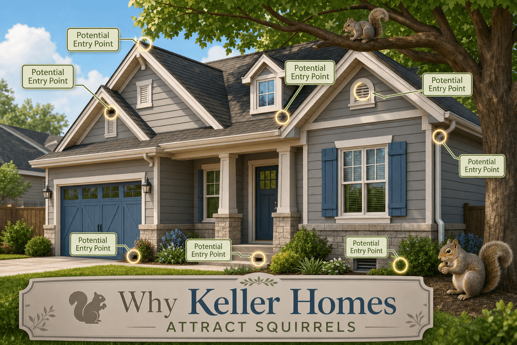 Why Keller Homes Attract Squirrels