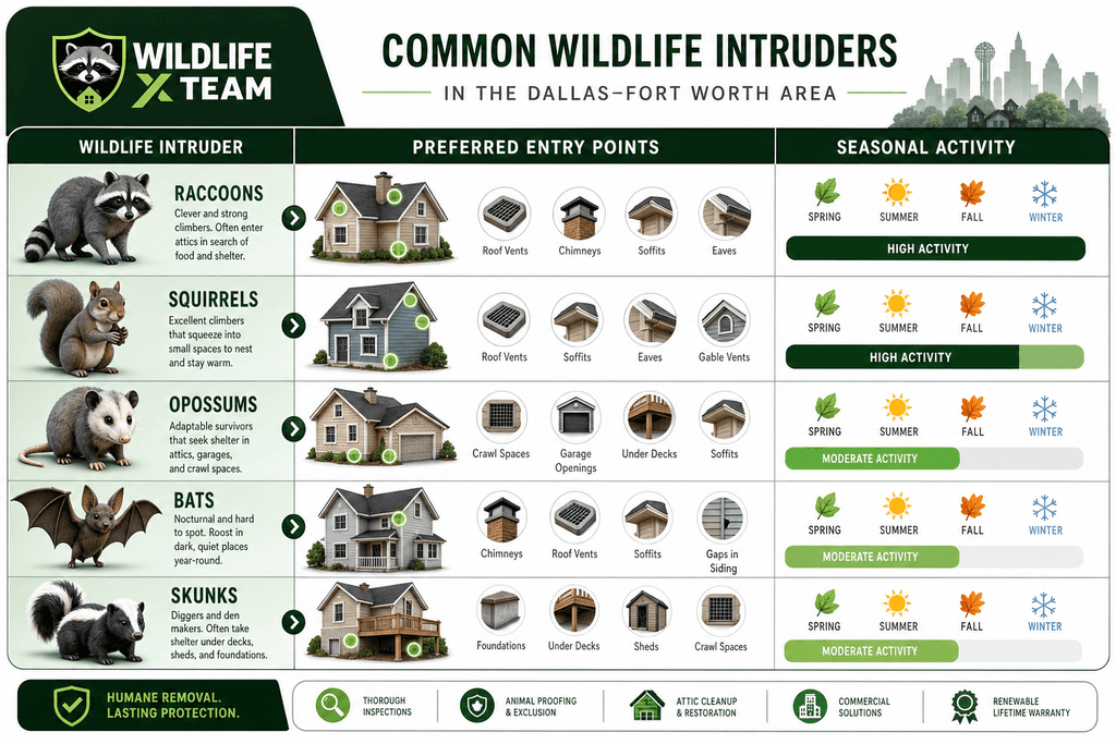 Wildlife Problems in the Dallas-Fort Worth Area
