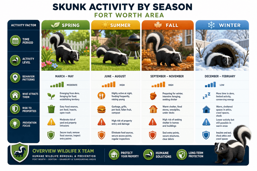 Why Skunks Choose Fort Worth Properties