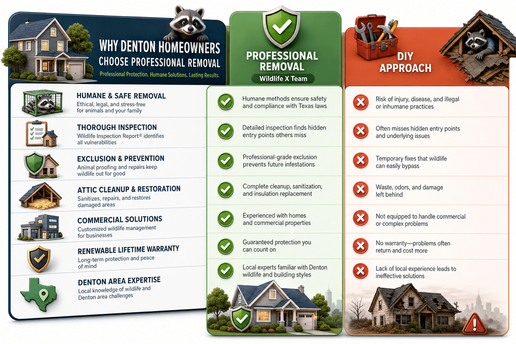 Why Denton Homeowners Choose Professional Removal