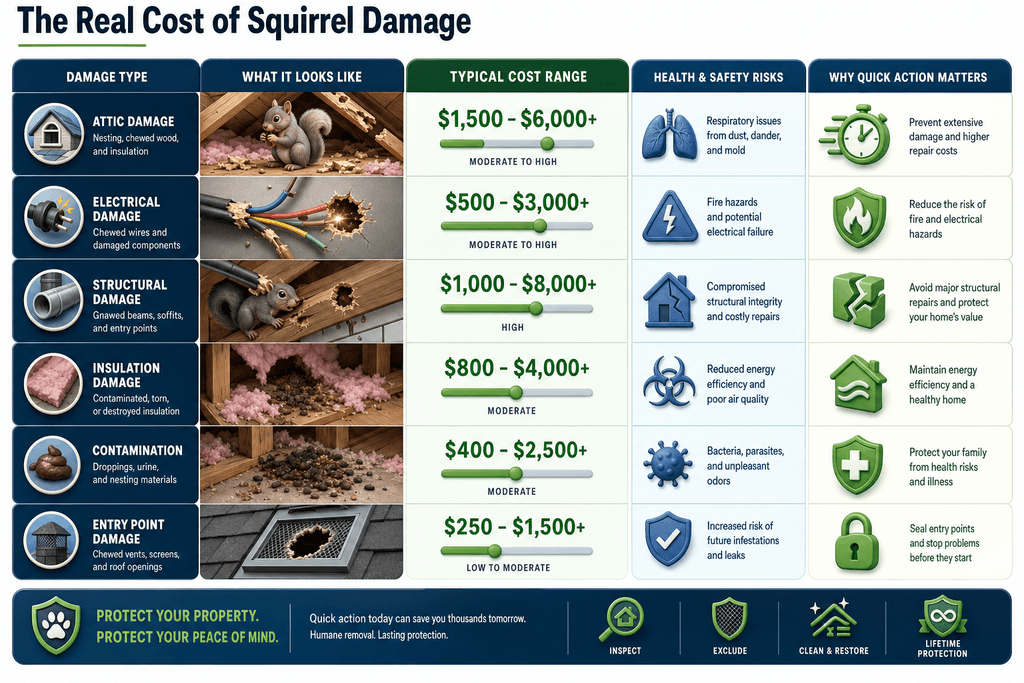 The Real Cost of Squirrel Damage
