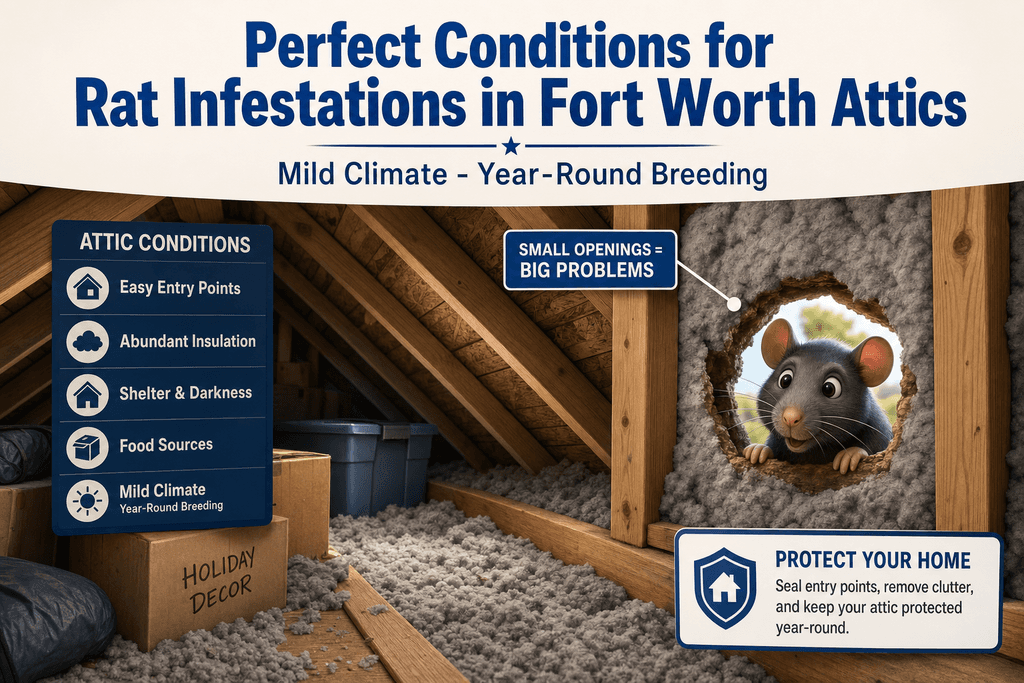 Why Fort Worth Attics Attract Rats