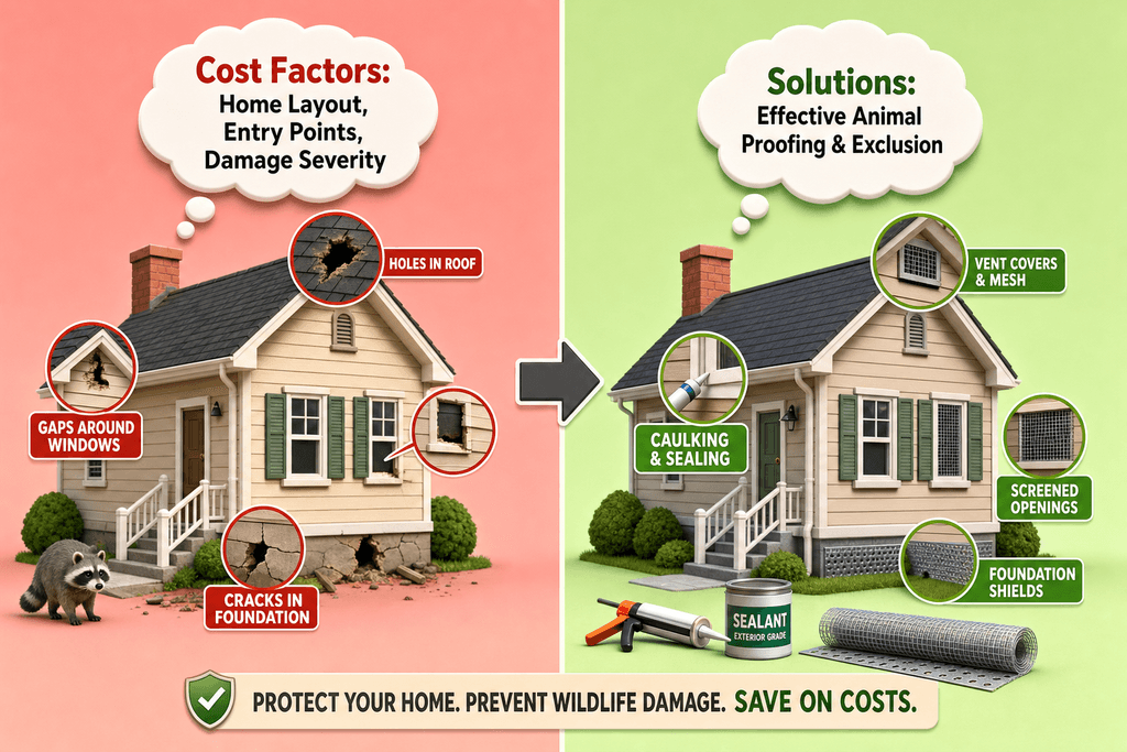 What Affects Your Final Wildlife Removal Bill