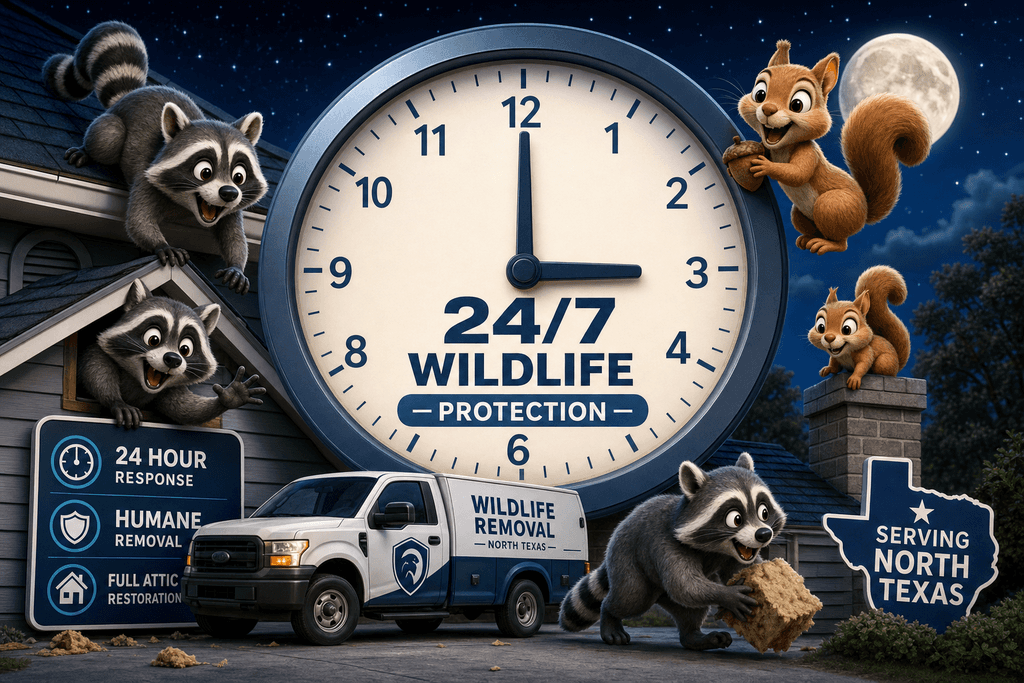 Why North Texas Homes Need Round-the-Clock Wildlife Protection