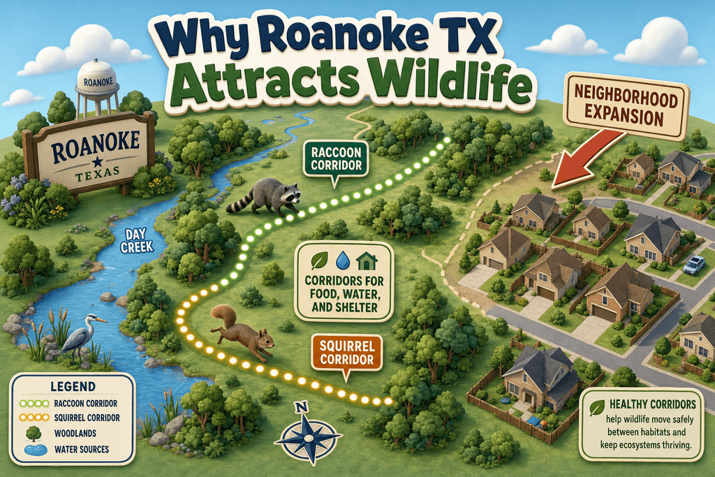 Why Roanoke TX Attracts Wildlife