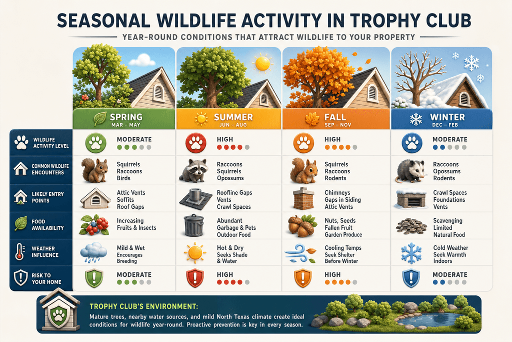Why Trophy Club Attracts Wildlife to Your Property