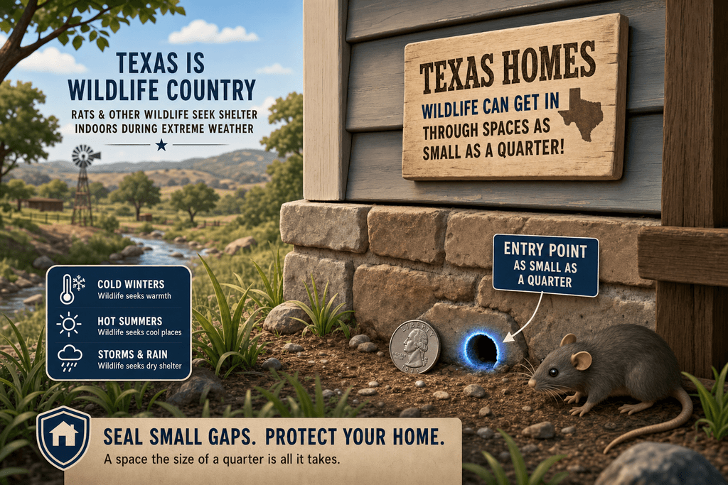 Why Rats Sneak Into Texas Homes
