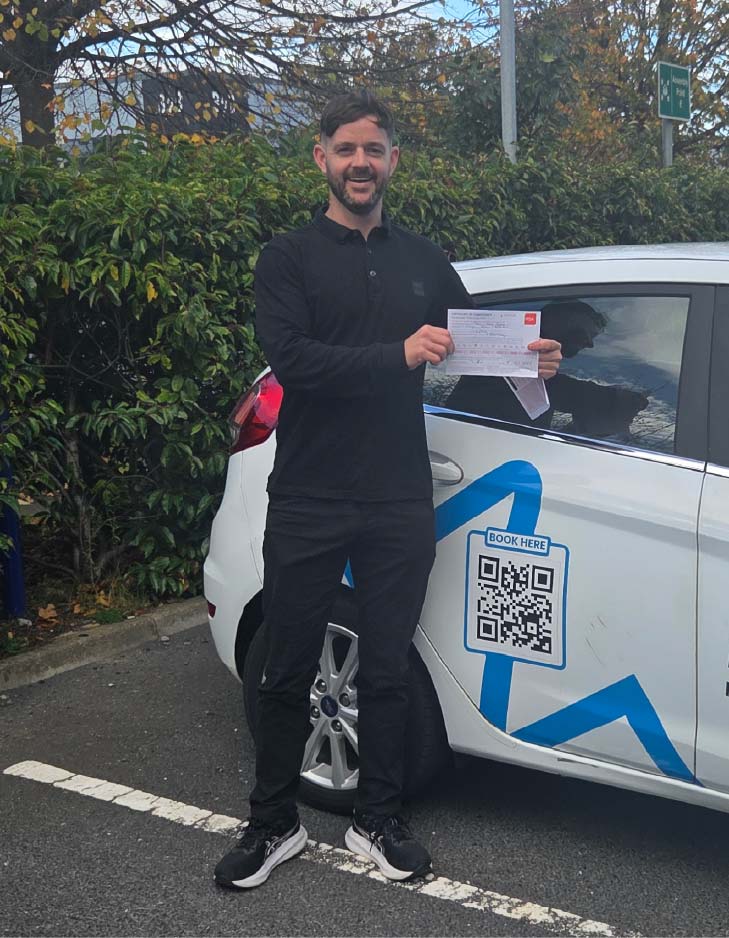 Flexidrive learner celebrating passing their driving test
