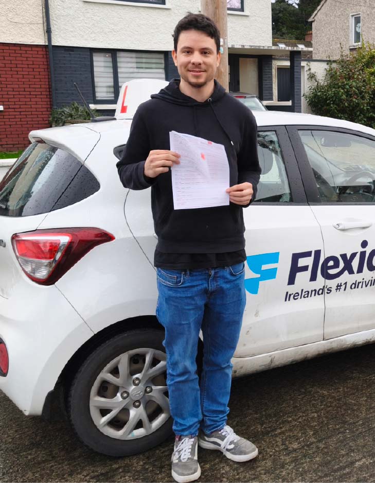 Flexidrive learner celebrating passing their driving test