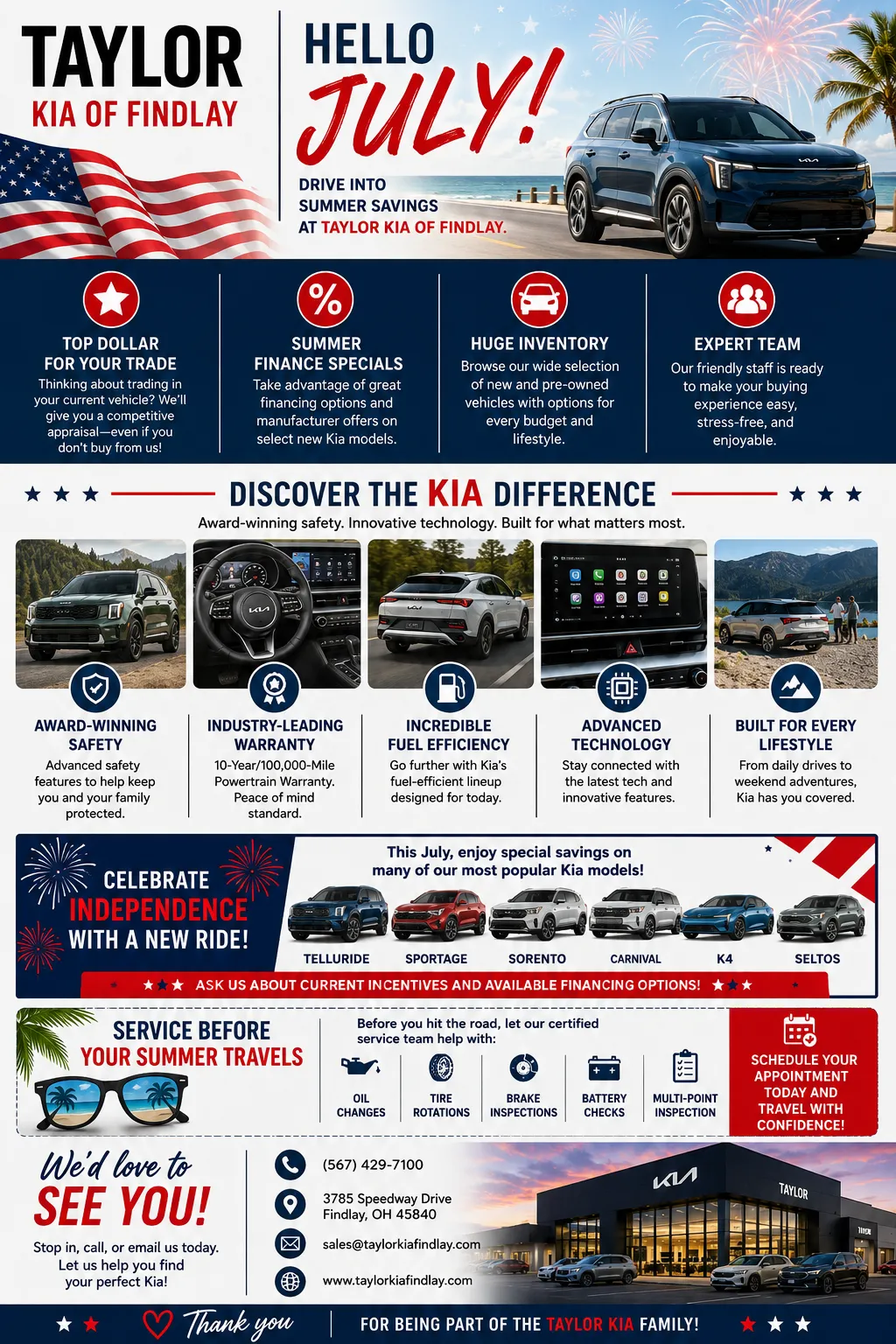 Taylor Kia July Newsletter