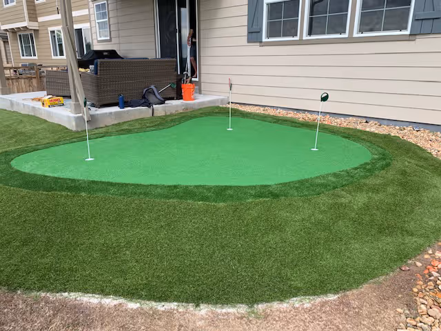 Putting Green Installation 1