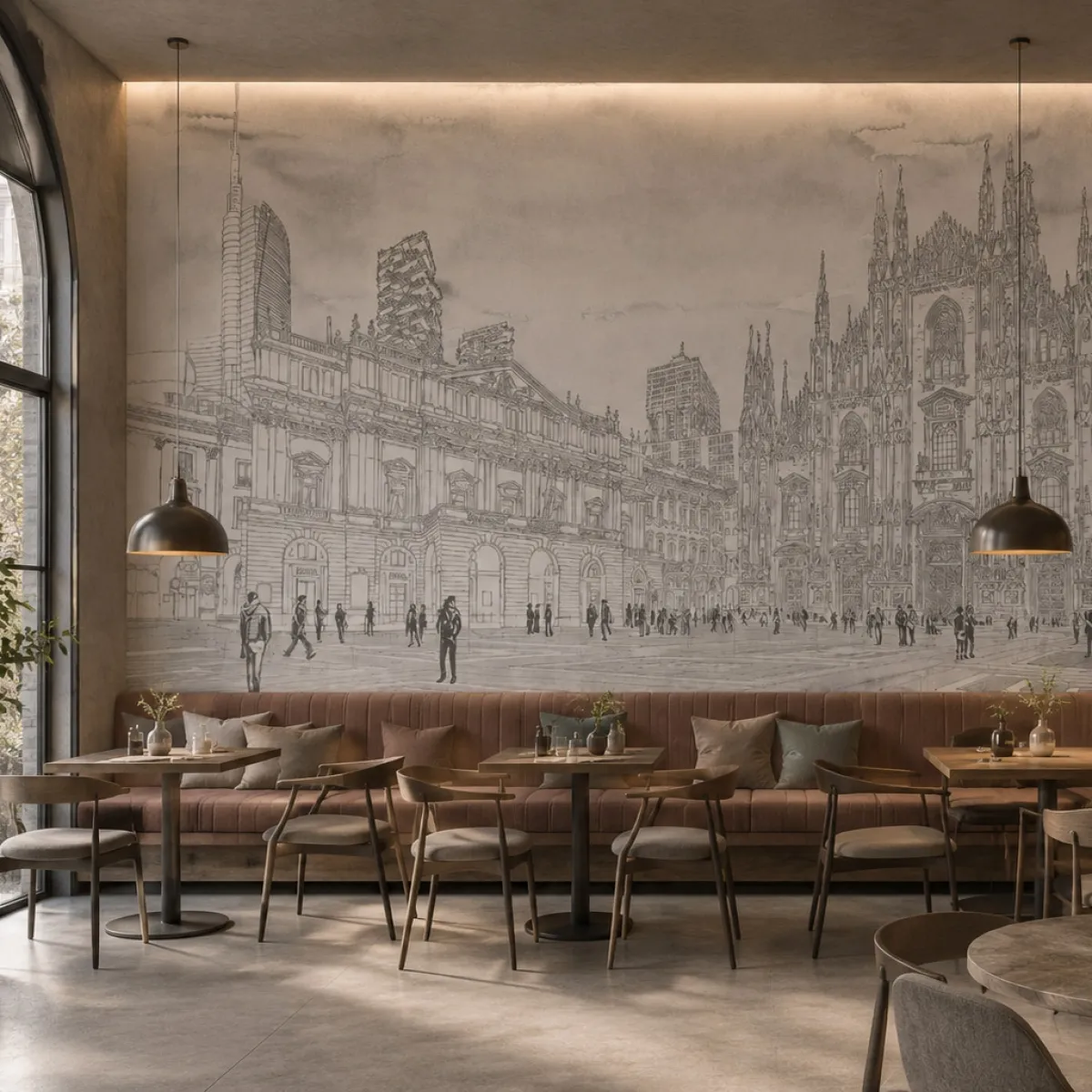 View Milano Immaginaria wallpaper design by Marco Fontana