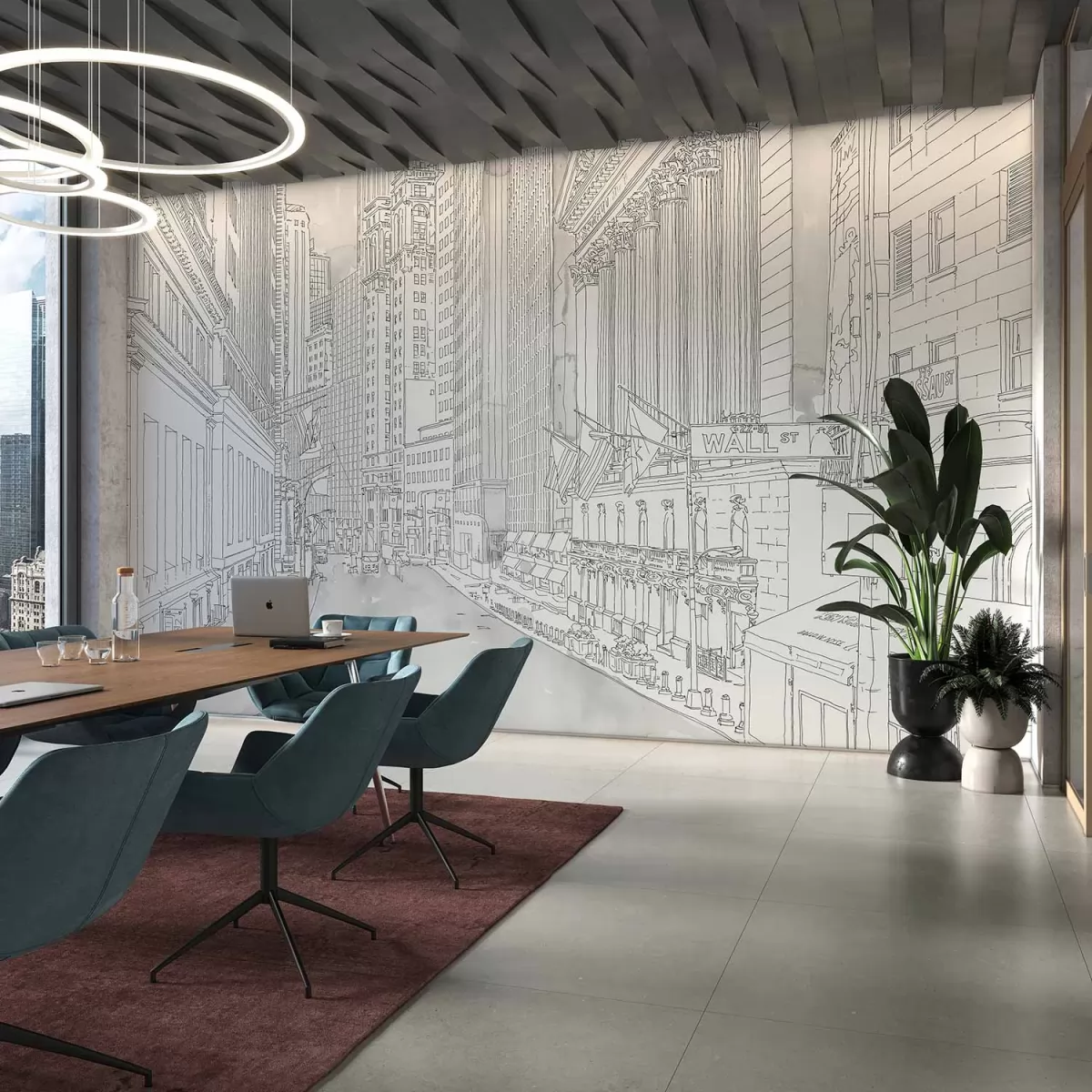 View Wall Street wallpaper design by Marco Fontana