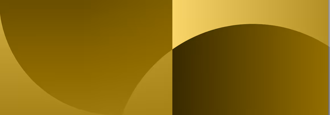 Abstract geometric design with overlapping large circles in varying shades of gold and yellow.